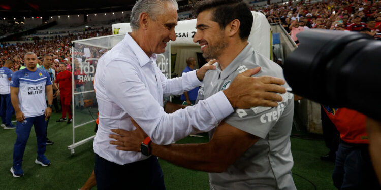 Tite e Abel se enfrentarão mais uma vez pela Copa do Brasil (Crédito: Getty Images)