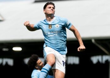 Julián Álvarez pelo Manchester City (Crédito: Getty Images)