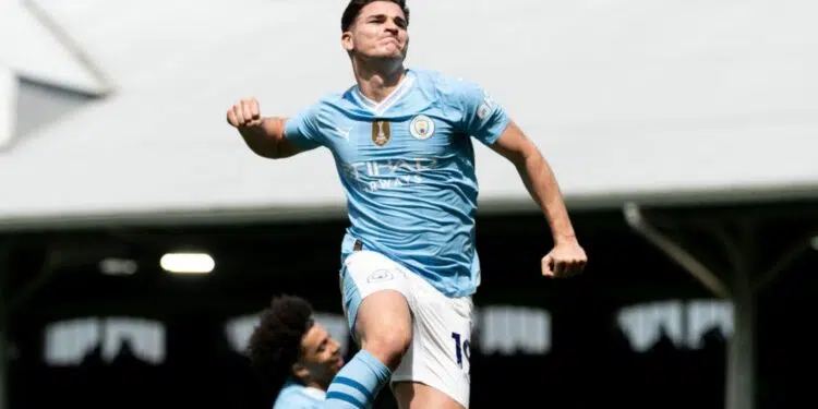 Julián Álvarez pelo Manchester City (Crédito: Getty Images)
