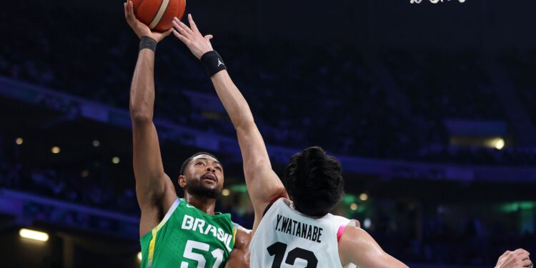 Brasil vence Japão no basquete masculino (Crédito: Getty Images)
