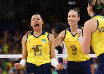 Brasil vence República Dominicana no vôlei feminino (Crédito: Getty Images)