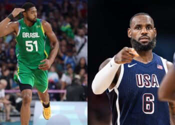 Basquete: Brasil deve enfrentar os Estados Unidos na Olimpíada de Paris (Crédito: Getty Images)
