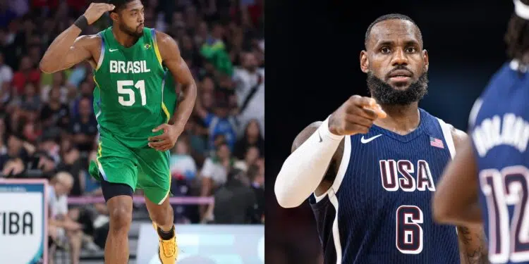 Basquete: Brasil deve enfrentar os Estados Unidos na Olimpíada de Paris (Crédito: Getty Images)
