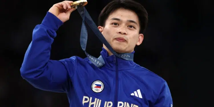 Filipinas tem três medalhas de ouro vencidas em Olimpíadas; Carlos conquistou duas delas (Crédito: Getty Images)
