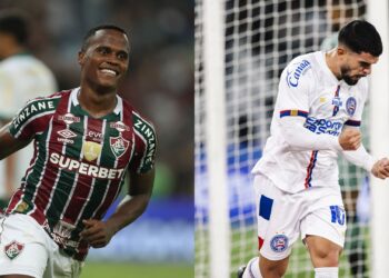 Fluminense e Bahia pelo Brasileirão (Crédito: Getty Images e Flickr Bahia / Letícia Martins)