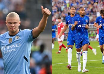 Manchester City e Chelsea em amistoso internacional (Crédito: Getty Images)