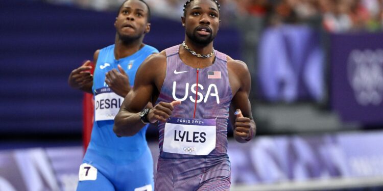 Noah Lyles leva bronze nos 200m rasos e não consegue “dobra de ouro” (Crédito: Getty Images)