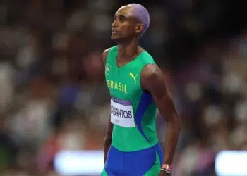 Alison dos Santos, o Piu, conquista a bronze nos 400m com barreiras (Crédito: Getty Images)