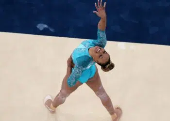 Rebeca Andrade é ouro no solo em Paris (Crédito: Getty Images)