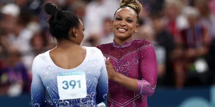 Rebeca Andrade conta sobre possível despedida de Simone Biles (Crédito: Getty Images)