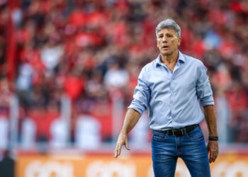 Renato Gaúcho elogia vitória do Grêmio (Crédito: Flickr Grêmio / Lucas Uebel)