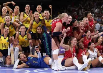 Olimpíada de Paris: Brasil irá enfrentar EUA na semifinal do vôlei feminino (Crédito: Getty Images)