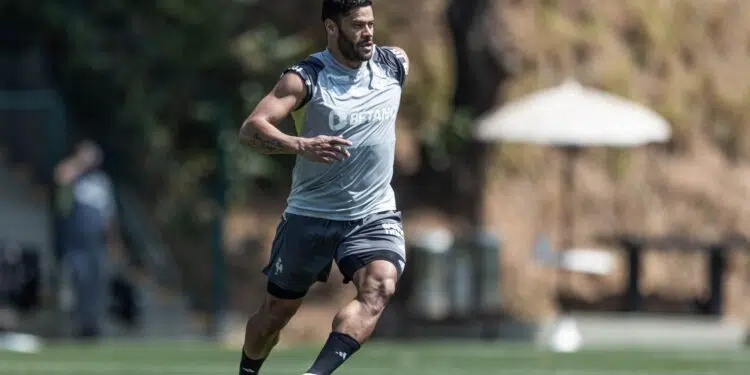 Hulk é liberado pelo departamento médico e pode reforçar o Galo na Copa do Brasil (Crédito: Pedro Souza / Atlético)