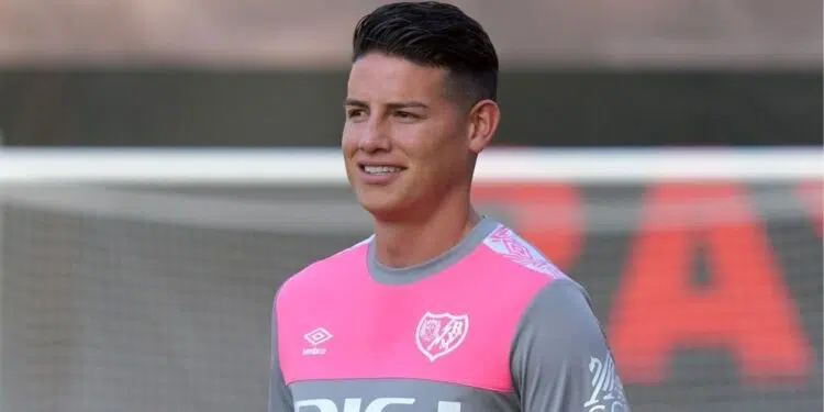 James Rodríguez já fez o primeiro treino com o Rayo Vallecano