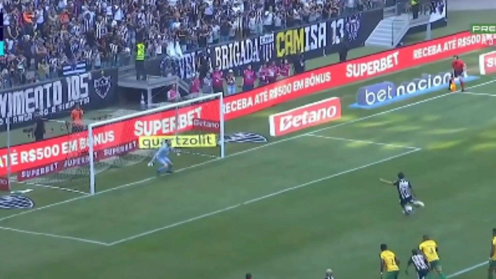 Momento do gol do Atlético-MG