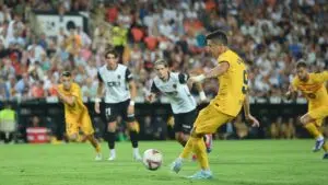 Momento do segundo gol de Lewandowkis