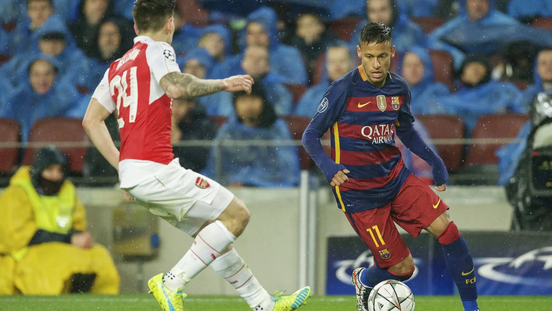 Neymar em ação pelo Barcelona
