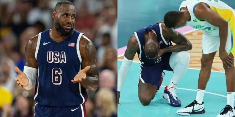 LeBron James se irrita com Georginho (Crédito: Getty Images)