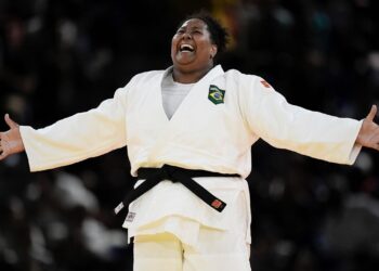 Beatriz Sousa fatura o ouro no judô (Crédito: Alexandre Loureiro/COB)