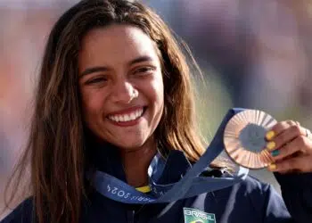 Rayssa Leal conquistou sua segunda medalha olímpica nos Jogos de Paris (Crédito: Getty Images)