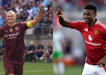 Manchester City e Manchester United na Community Shield (Crédito: Getty Images)