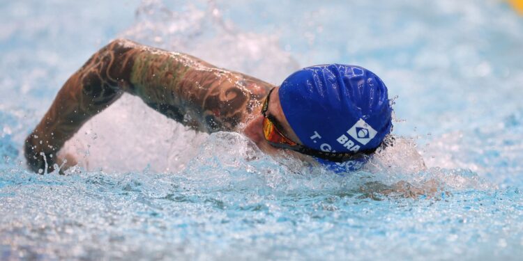 Talisson Glock conquistou o bronze nos 200m medley (Crédito: Getty Images)