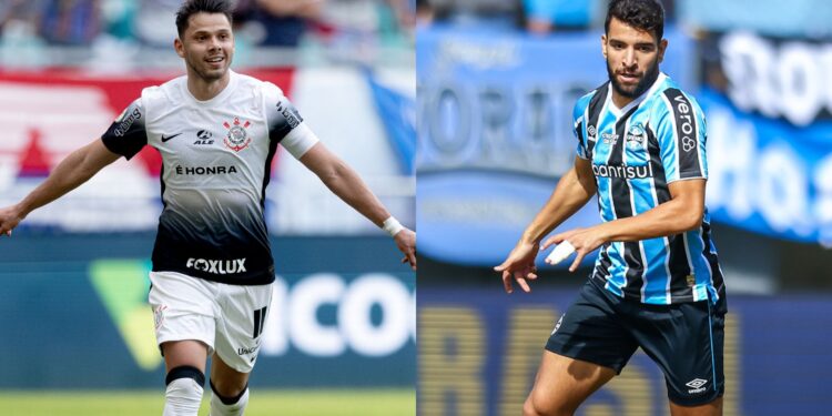 Corinthians x Grêmio no Brasileirão 2024 (Crédito: Rodrigo Coca/Agência Corinthians/Lucas Uebel/Grêmio/Flickr)