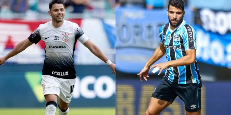 Corinthians x Grêmio no Brasileirão 2024 (Crédito: Rodrigo Coca/Agência Corinthians/Lucas Uebel/Grêmio/Flickr)