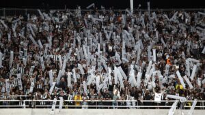 Torcida do Botafogo no Nilton Santos, na partida contra o Palmeiras