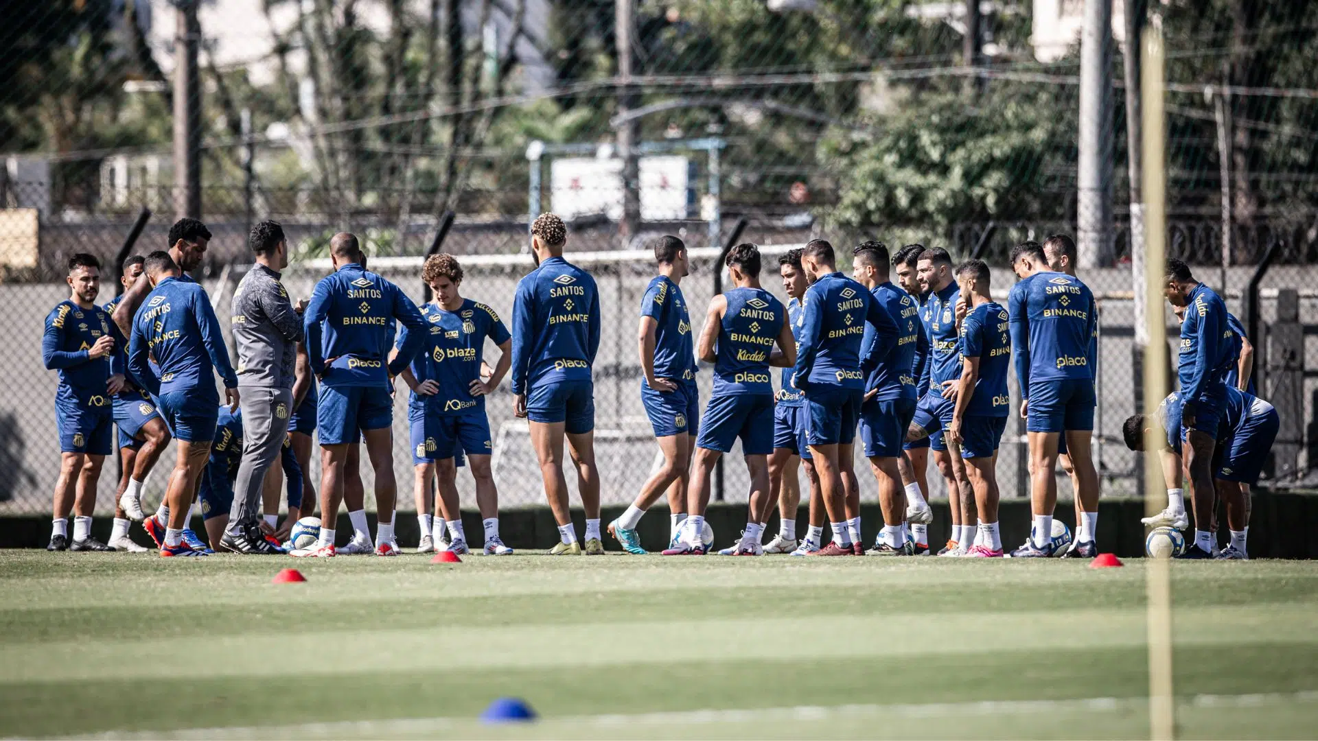 Último treino do Santos