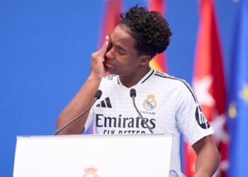 Endrick é apresentado no Real Madrid (Crédito: Getty Images)