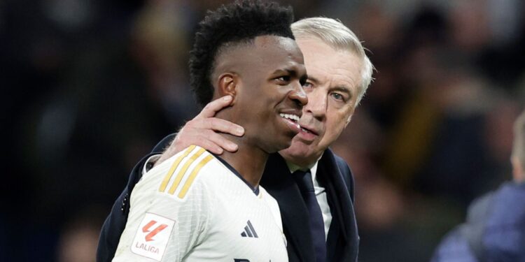 Ancelotti fala sobre interesse saudita em Vini Júnior