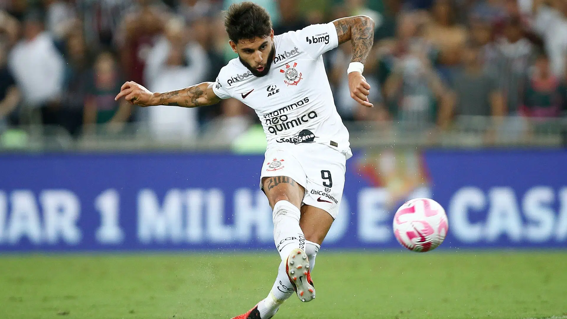 Yuri Alberto marcando pelo Corinthians