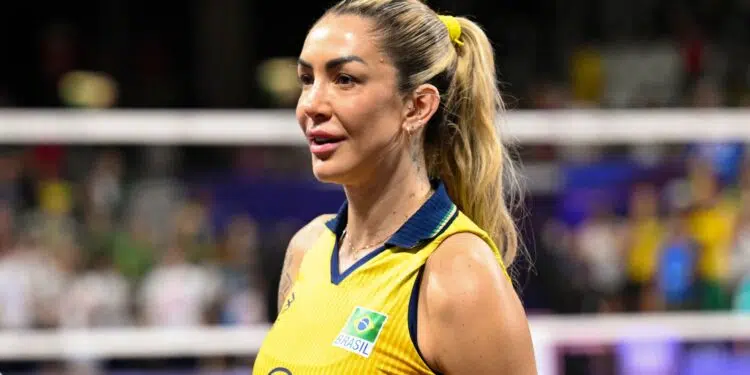 Thaisa na Seleção Brasileira de Vôlei (Crédito: Getty Images)
