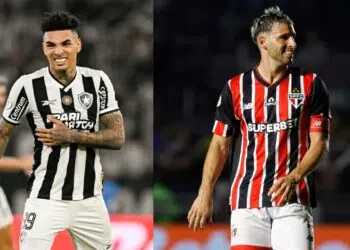 Botafogo x São Paulo: Igor Jesus e Calleri