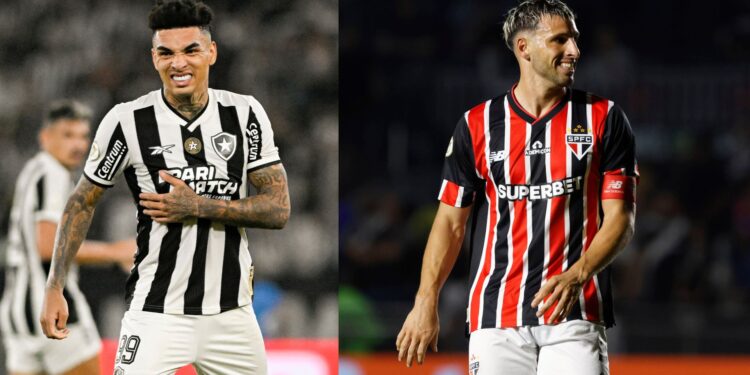 Botafogo x São Paulo: Igor Jesus e Calleri