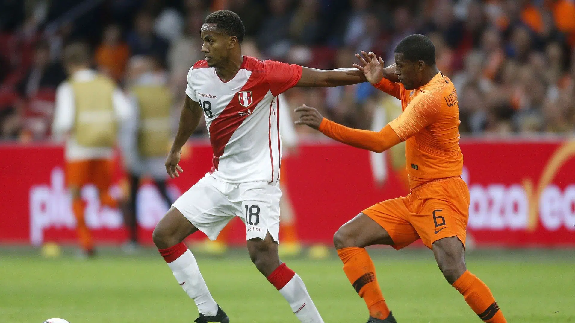 André Carrilo jogando a Copa do Mundo de 2018, pelo Peru (Crédito: Getty Images)
