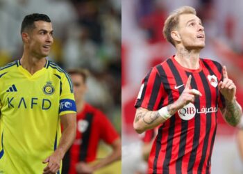 Cristiano Ronaldo e Róger Guedes jogaram hoje na Champions da asia