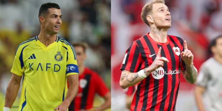 Cristiano Ronaldo e Róger Guedes jogaram hoje na Champions da asia