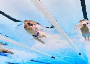 Chinês recordista mundial em ação na Paralimpíada de Paris (Crédito: Getty Images)