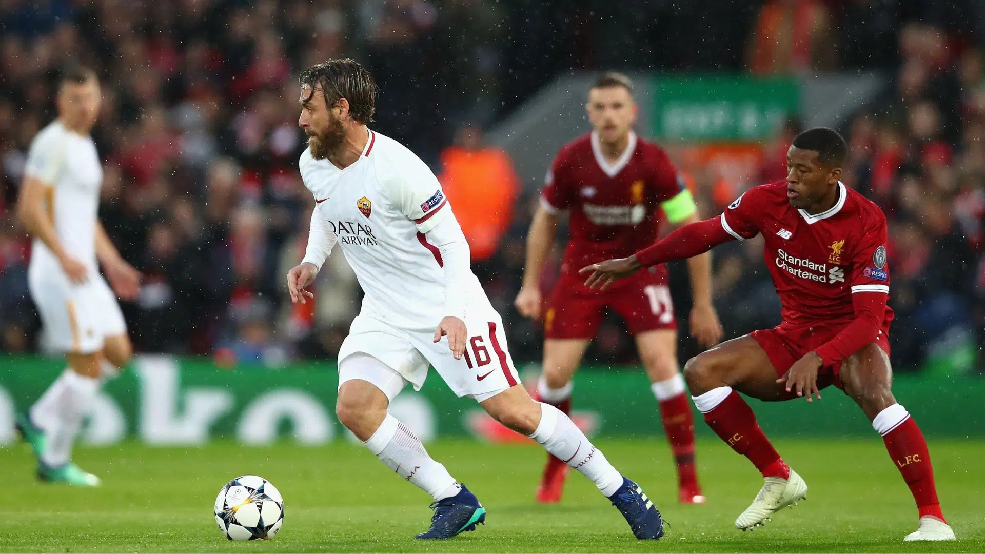 Daniele De Rossi atuando como jogador da Roma