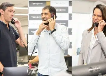 Giba, Maurício e Virna, medalhistas olímpicos do vôlei brasileiro (Créditos: Bianca Nery)