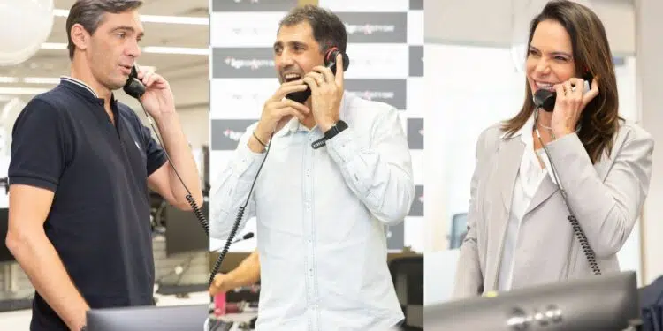 Giba, Maurício e Virna, medalhistas olímpicos do vôlei brasileiro (Créditos: Bianca Nery)