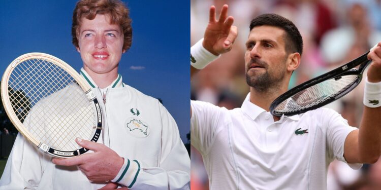 Montagem com os dois maiores vencedores do Grand Slam