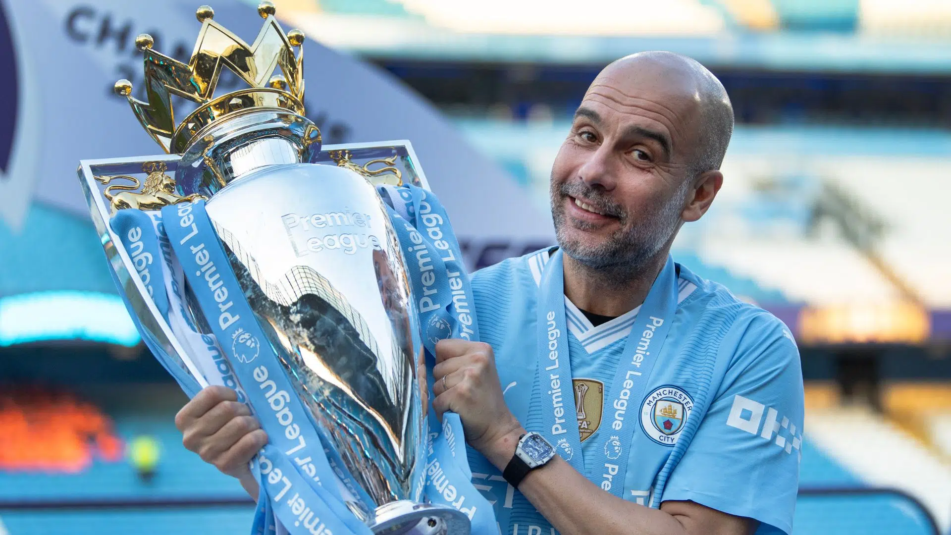 Guardiola venceu a Premier League quatro vezes seguidas