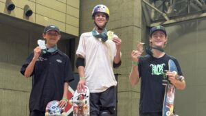 Gui Khury no topo do pódio no X-Games do Japão