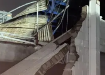 Praia Clube sofre com tempestade que derruba o teto do ginásio
