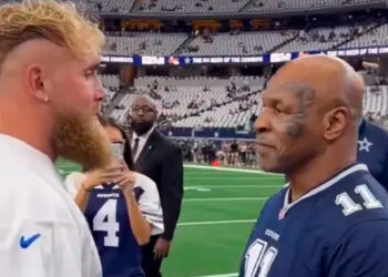 Jake Paul e Mike Tyson lutam no estádio do Dallas Cowboy - Reprodução/Instagram