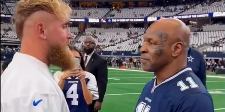 Jake Paul e Mike Tyson lutam no estádio do Dallas Cowboy - Reprodução/Instagram