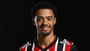 Jamal Lewis é a mais nova contratação do São Paulo (Crédito: Rubens Chiri / São Paulo FC)